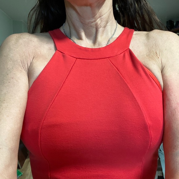 Sexy Coral cocktail dress - Picture 3 of 4